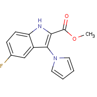 CAS: | PC410191 | Methyl 5-fluoro-3-(1H-pyrrol-1-yl)-1H-indole-2-carboxylate