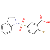 CAS: | PC410206 | 5-(2,3-Dihydro-1H-indol-1-ylsulfonyl)-2-fluorobenzoic acid