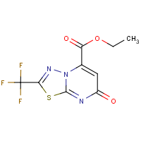 CAS:  | PC410237 | Ethyl 7-oxo-2-(trifluoromethyl)-7H-[1,3,4]thiadiazolo[3,2-a]pyrimidine-5-carboxylate