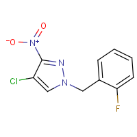 CAS:1001500-06-6 | PC410259 | 4-Chloro-1-(2-fluorobenzyl)-3-nitro-1H-pyrazole