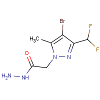 CAS:1001518-83-7 | PC410269 | 2-[4-Bromo-3-(difluoromethyl)-5-methyl-1H-pyrazol-1-yl]acetohydrazide