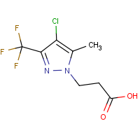 CAS: 1001518-84-8 | PC410270 | 3-[4-Chloro-5-methyl-3-(trifluoromethyl)-1H-pyrazol-1-yl]propanoic acid