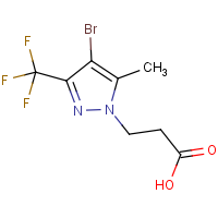 CAS: 1001518-85-9 | PC410271 | 3-[4-Bromo-5-methyl-3-(trifluoromethyl)-1H-pyrazol-1-yl]propanoic acid
