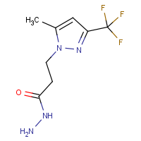 CAS: 1001518-86-0 | PC410272 | 3-[5-Methyl-3-(trifluoromethyl)-1H-pyrazol-1-yl]propanehydrazide