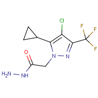 CAS:1001518-94-0 | PC410280 | 2-[4-Chloro-5-cyclopropyl-3-(trifluoromethyl)-1H-pyrazol-1-yl]acetohydrazide