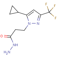 CAS:1001518-97-3 | PC410283 | 3-[5-Cyclopropyl-3-(trifluoromethyl)-1H-pyrazol-1-yl]propanehydrazide