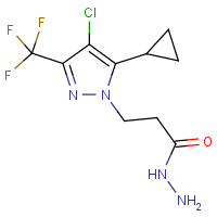 CAS:1001518-98-4 | PC410284 | 3-[4-Chloro-5-cyclopropyl-3-(trifluoromethyl)-1H-pyrazol-1-yl]propanehydrazide