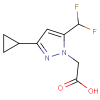 CAS:1001519-25-0 | PC410288 | [3-Cyclopropyl-5-(difluoromethyl)-1H-pyrazol-1-yl]acetic acid