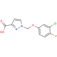 CAS: 1004193-08-1 | PC410312 | 1-[(3-Chloro-4-fluorophenoxy)methyl]-1H-pyrazole-3-carboxylic acid