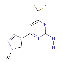 CAS: 1004644-02-3 | PC410326 | 2-Hydrazinyl-4-(1-methyl-1H-pyrazol-4-yl)-6-(trifluoromethyl)pyrimidine