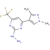 CAS:1004644-03-4 | PC410327 | 4-(1,3-Dimethyl-1H-pyrazol-4-yl)-2-hydrazinyl-6-(trifluoromethyl)pyrimidine