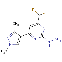 CAS:1004644-06-7 | PC410329 | 4-(Difluoromethyl)-6-(1,3-dimethyl-1H-pyrazol-4-yl)-2-hydrazinylpyrimidine