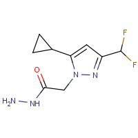 CAS:1004644-16-9 | PC410331 | 2-[5-Cyclopropyl-3-(difluoromethyl)-1H-pyrazol-1-yl]acetohydrazide