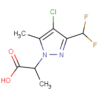CAS:1005584-35-9 | PC410342 | 2-[4-Chloro-3-(difluoromethyl)-5-methyl-1H-pyrazol-1-yl]propanoic acid
