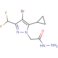 CAS:1005631-88-8 | PC410350 | 2-[4-Bromo-5-cyclopropyl-3-(difluoromethyl)-1H-pyrazol-1-yl]acetohydrazide