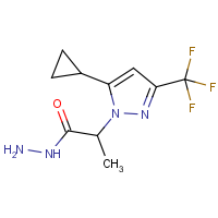 CAS:1005650-83-8 | PC410355 | 2-[5-Cyclopropyl-3-(trifluoromethyl)-1H-pyrazol-1-yl]propanehydrazide