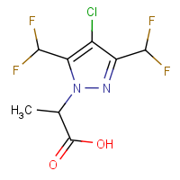 CAS:1005678-67-0 | PC410358 | 2-[4-Chloro-3,5-bis(difluoromethyl)-1H-pyrazol-1-yl]propanoic acid