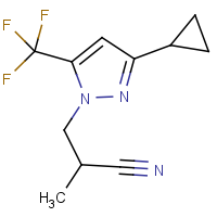 CAS:1006319-21-6 | PC410367 | 3-[3-Cyclopropyl-5-(trifluoromethyl)-1H-pyrazol-1-yl]-2-methylpropanenitrile
