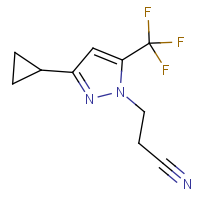 CAS: 1006319-95-4 | PC410372 | 3-[3-Cyclopropyl-5-(trifluoromethyl)-1H-pyrazol-1-yl]propanenitrile
