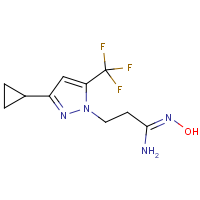 CAS:1006322-86-6 | PC410377 | (1Z)-3-[3-Cyclopropyl-5-(trifluoromethyl)-1H-pyrazol-1-yl]-N'-hydroxypropanimidamide