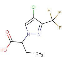 CAS: 1006333-14-7 | PC410383 | 2-[4-Chloro-3-(trifluoromethyl)-1H-pyrazol-1-yl]butanoic acid