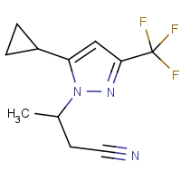 CAS: 1006333-95-4 | PC410385 | 3-[5-Cyclopropyl-3-(trifluoromethyl)-1H-pyrazol-1-yl]butanenitrile