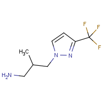 CAS: 1006334-06-0 | PC410387 | 2-Methyl-3-[3-(trifluoromethyl)-1H-pyrazol-1-yl]propan-1-amine