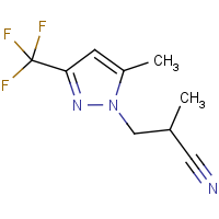 CAS: 1006336-81-7 | PC410393 | 2-Methyl-3-[5-methyl-3-(trifluoromethyl)-1H-pyrazol-1-yl]propanenitrile
