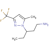 CAS: 1006340-62-0 | PC410397 | 3-[5-Methyl-3-(trifluoromethyl)-1H-pyrazol-1-yl]pentan-1-amine