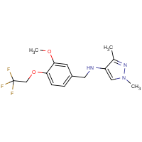 CAS:1006340-92-6 | PC410399 | N-[3-Methoxy-4-(2,2,2-trifluoroethoxy)benzyl]-1,3-dimethyl-1H-pyrazol-4-amine