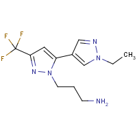 CAS: 1006340-97-1 | PC410400 | 3-[1'-Ethyl-5-(trifluoromethyl)-1'H,2H-3,4'-bipyrazol-2-yl]propan-1-amine