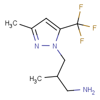 CAS: 1006348-75-9 | PC410415 | 2-Methyl-3-[3-methyl-5-(trifluoromethyl)-1H-pyrazol-1-yl]propan-1-amine