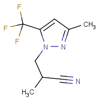 CAS:1006352-92-6 | PC410422 | 2-Methyl-3-[3-methyl-5-(trifluoromethyl)-1H-pyrazol-1-yl]propanenitrile