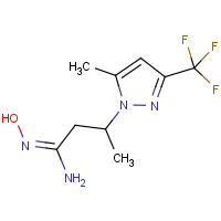 CAS:1006353-01-0 | PC410423 | (1E)-N'-Hydroxy-3-[5-methyl-3-(trifluoromethyl)-1H-pyrazol-1-yl]butanimidamide
