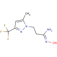 CAS:1006353-07-6 | PC410424 | (1Z)-N'-Hydroxy-3-[5-methyl-3-(trifluoromethyl)-1H-pyrazol-1-yl]propanimidamide