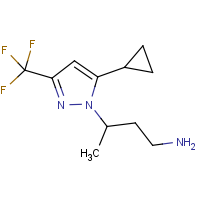 CAS:1006353-19-0 | PC410426 | 3-[5-Cyclopropyl-3-(trifluoromethyl)-1H-pyrazol-1-yl]butan-1-amine