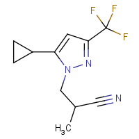 CAS:1006356-58-6 | PC410429 | 3-[5-Cyclopropyl-3-(trifluoromethyl)-1H-pyrazol-1-yl]-2-methylpropanenitrile