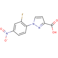 CAS: 1006442-88-1 | PC410442 | 1-(2-Fluoro-4-nitrophenyl)-1H-pyrazole-3-carboxylic acid