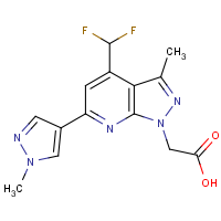 CAS:1006444-93-4 | PC410446 | [4-(Difluoromethyl)-3-methyl-6-(1-methyl-1H-pyrazol-4-yl)-1H-pyrazolo[3,4-b]pyridin-1-yl]acetic acid