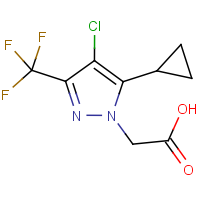 CAS: 1006447-79-5 | PC410452 | [4-Chloro-5-cyclopropyl-3-(trifluoromethyl)-1H-pyrazol-1-yl]acetic acid