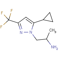 CAS: 1006456-87-6 | PC410457 | 1-[5-Cyclopropyl-3-(trifluoromethyl)-1H-pyrazol-1-yl]propan-2-amine