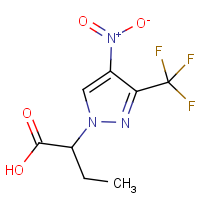 CAS:1006459-45-5 | PC410460 | 2-[4-Nitro-3-(trifluoromethyl)-1H-pyrazol-1-yl]butanoic acid
