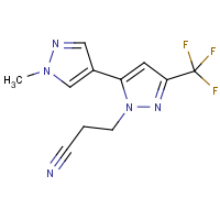 CAS: 1006461-64-8 | PC410462 | 3-[1'-Methyl-5-(trifluoromethyl)-1'H,2H-3,4'-bipyrazol-2-yl]propanenitrile