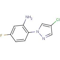 CAS: 1006468-20-7 | PC410470 | 2-(4-Chloro-1H-pyrazol-1-yl)-5-fluoroaniline