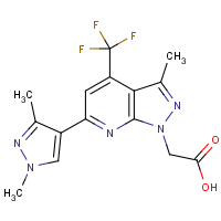 CAS:1006477-40-2 | PC410483 | [6-(1,3-Dimethyl-1H-pyrazol-4-yl)-3-methyl-4-(trifluoromethyl)-1H-pyrazolo[3,4-b]pyridin-1-yl]acetic