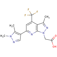 CAS: 1006477-44-6 | PC410484 | [6-(1,5-Dimethyl-1H-pyrazol-4-yl)-3-methyl-4-(trifluoromethyl)-1H-pyrazolo[3,4-b]pyridin-1-yl]acetic