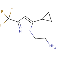 CAS: 1006479-50-0 | PC410489 | 2-[5-Cyclopropyl-3-(trifluoromethyl)-1H-pyrazol-1-yl]ethanamine