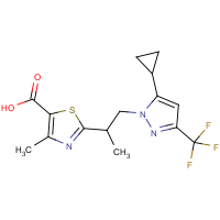 CAS:1006682-82-1 | PC410495 | 2-{1-[5-Cyclopropyl-3-(trifluoromethyl)-1H-pyrazol-1-yl]propan-2-yl}-4-methyl-1,3-thiazole-5-carboxy