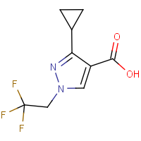 CAS:1006486-60-7 | PC410496 | 3-Cyclopropyl-1-(2,2,2-trifluoroethyl)-1H-pyrazole-4-carboxylic acid