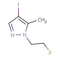 CAS: 1443278-91-8 | PC411306 | 1-(2-Fluoroethyl)-4-iodo-5-methyl-1H-pyrazole